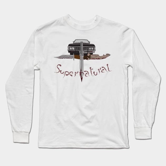 Supernatural Weapons Long Sleeve T-Shirt by bobygates